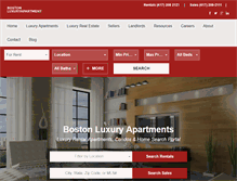 Tablet Screenshot of bostonluxuryapartment.com